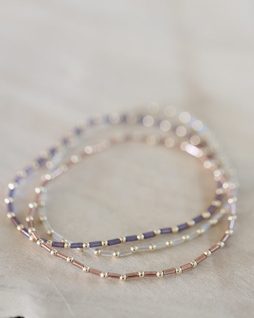 Purple Cosmic Satellite Bracelet - Coast + Cove